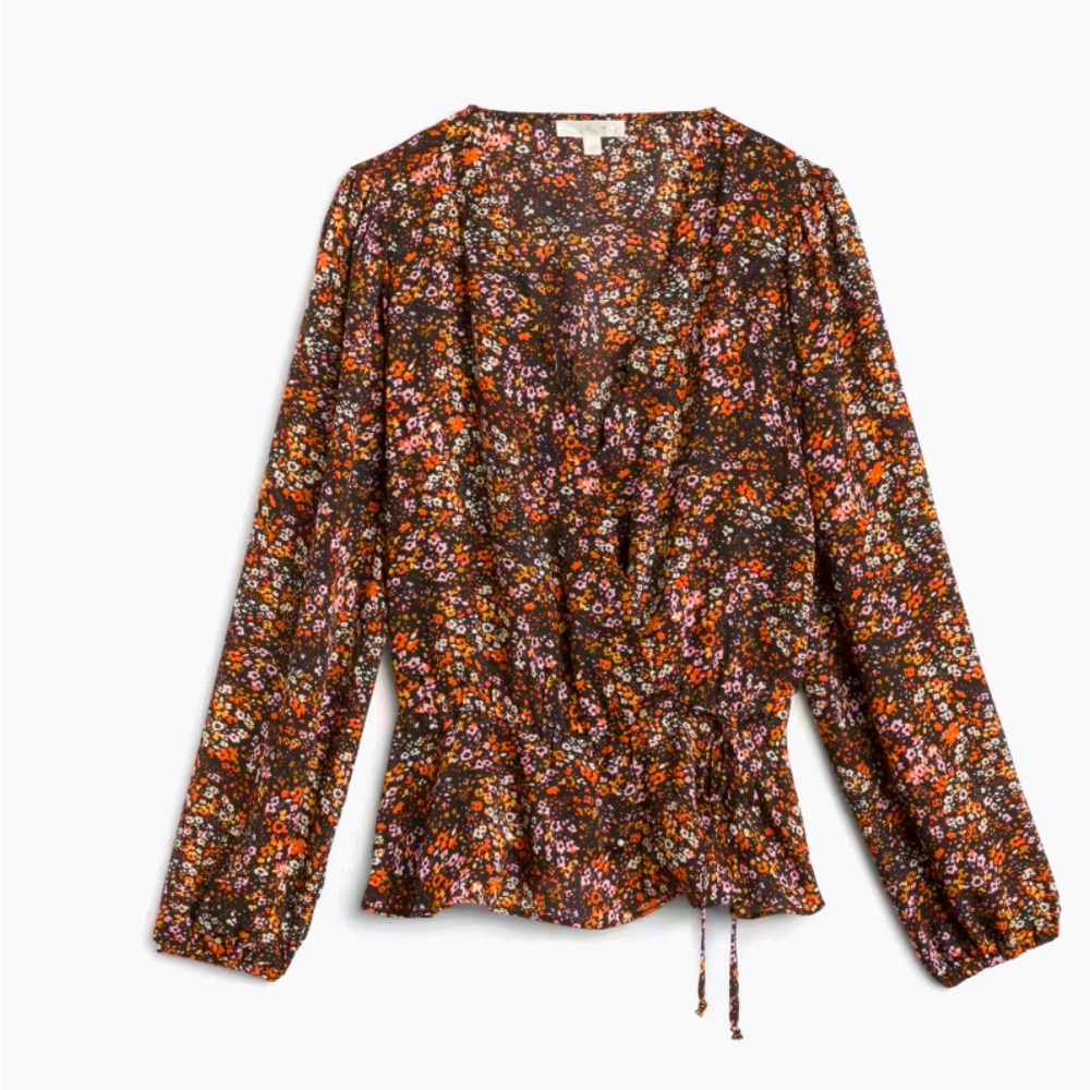 Nine Britton Faux Wrap Blouse